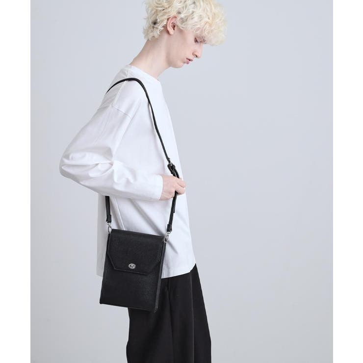 グレー(117) | スクエアボックスショルダーバッグ（ユニセックスアイテム） | tk.TAKEO KIKUCHI