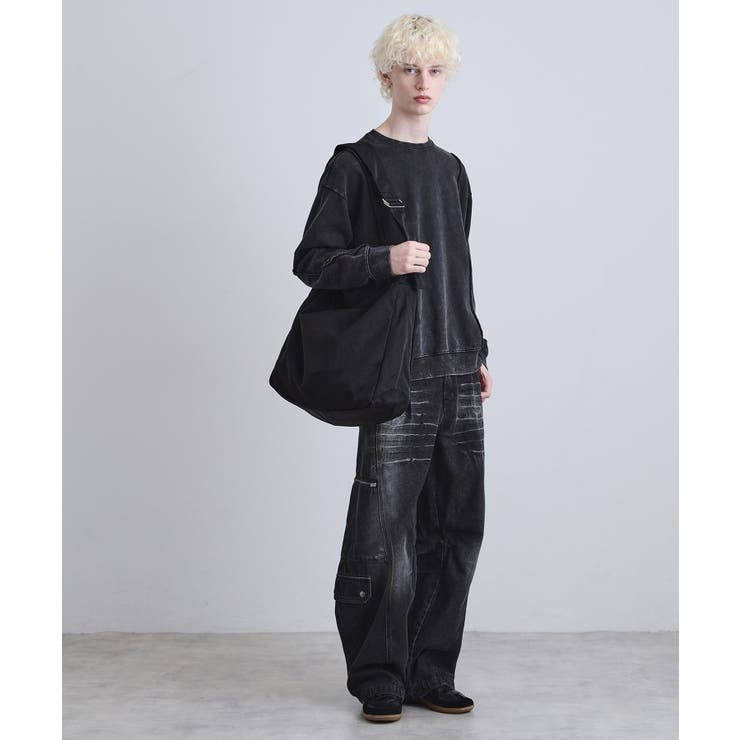 ルーズビッグショルダーバッグ／たすき掛け／ビッグ／A4サイズ収納可能 | tk.TAKEO KIKUCHI | 詳細画像26 