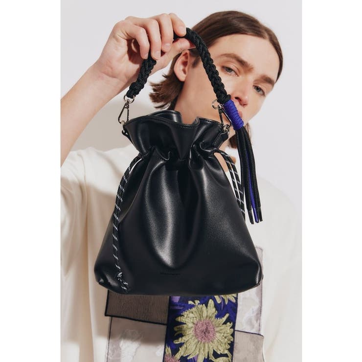 ブラック(019) | ADAMPATEK 別注 アソート巾着ショルダーバッグ | tk.TAKEO KIKUCHI