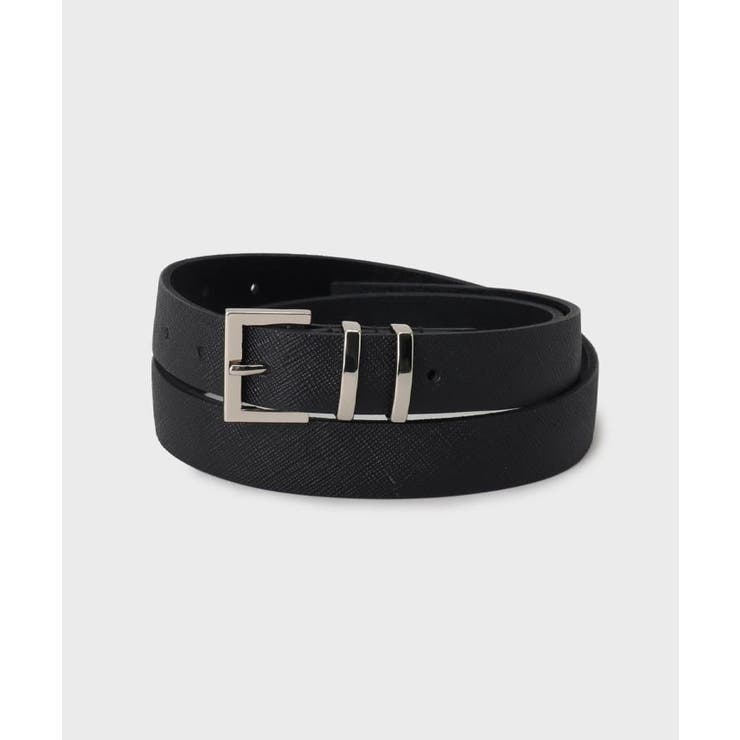 ブラック(319) | シンプルナローレザーベルト | tk.TAKEO KIKUCHI