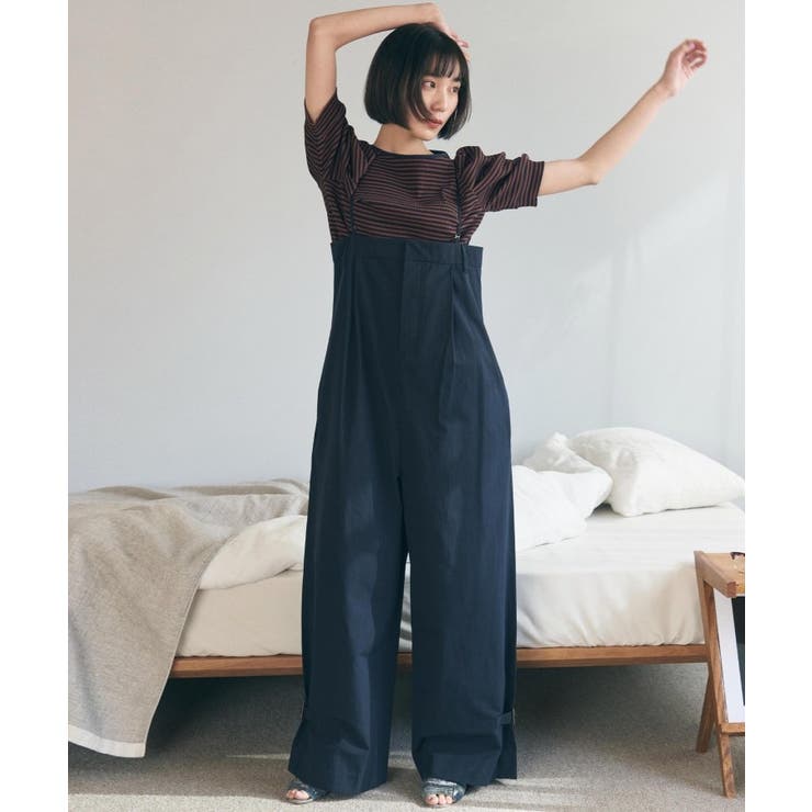 ネイビー(094) | ワークサロペットパンツ | ALL NEW MART