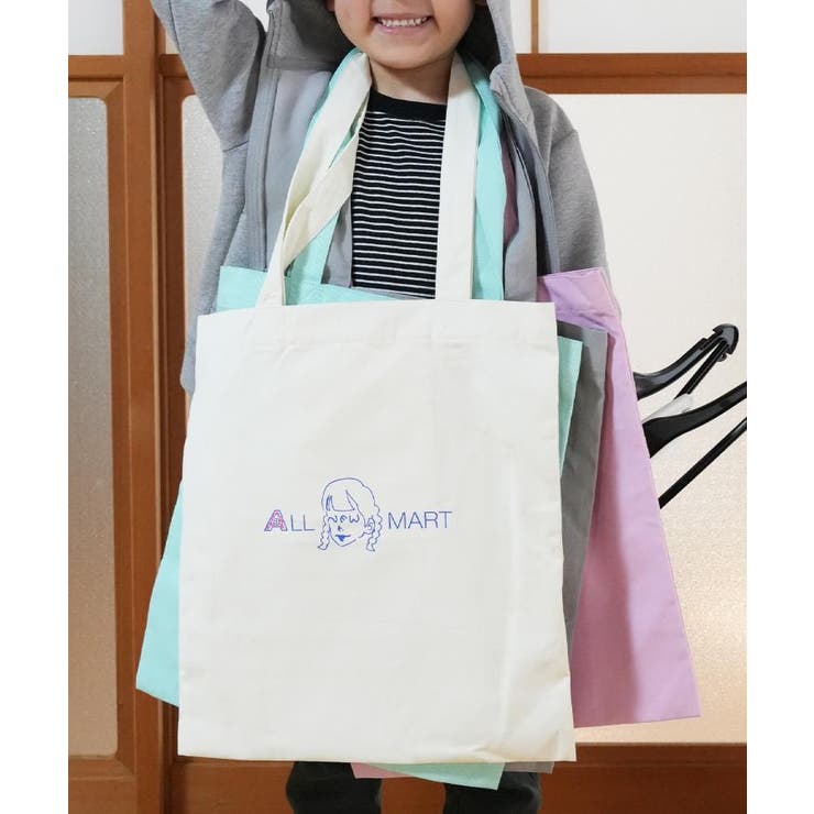 ホワイト(001) | ロゴとnewちゃんトートバッグ | ALL NEW MART
