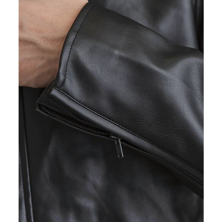 シングルレザー調ブルゾン | tk.TAKEO KIKUCHI | 詳細画像18 