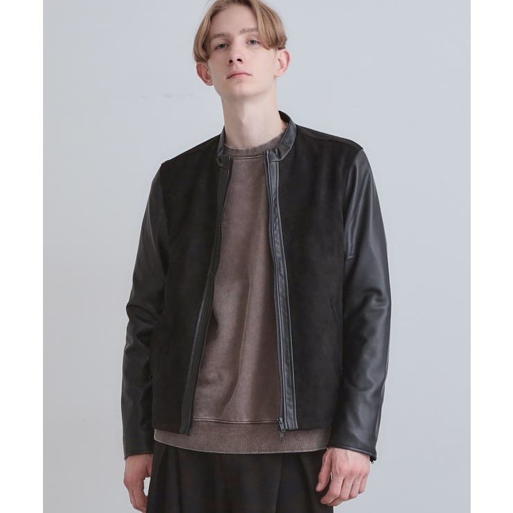シングルレザー調ブルゾン | tk.TAKEO KIKUCHI | 詳細画像5 