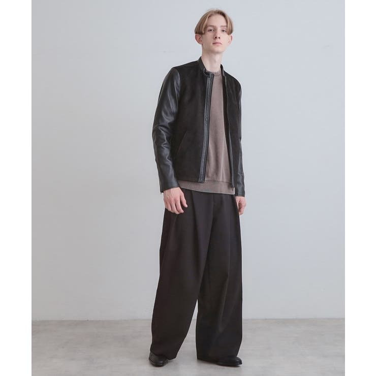 シングルレザー調ブルゾン | tk.TAKEO KIKUCHI | 詳細画像7 