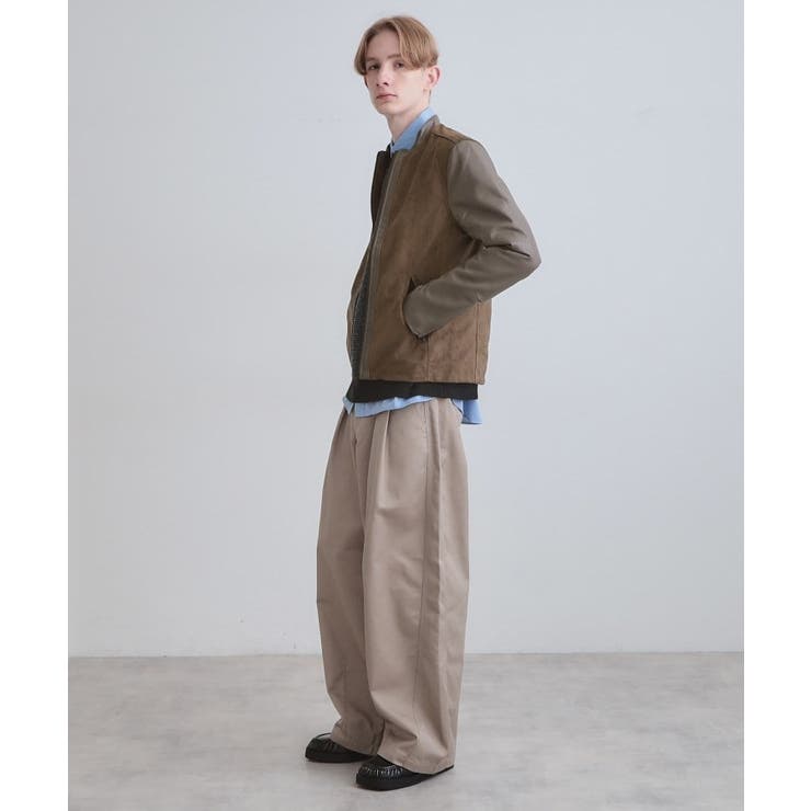 シングルレザー調ブルゾン | tk.TAKEO KIKUCHI | 詳細画像10 