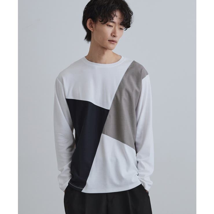 ブロックシャドー切替カットソー | tk.TAKEO KIKUCHI | 詳細画像9 