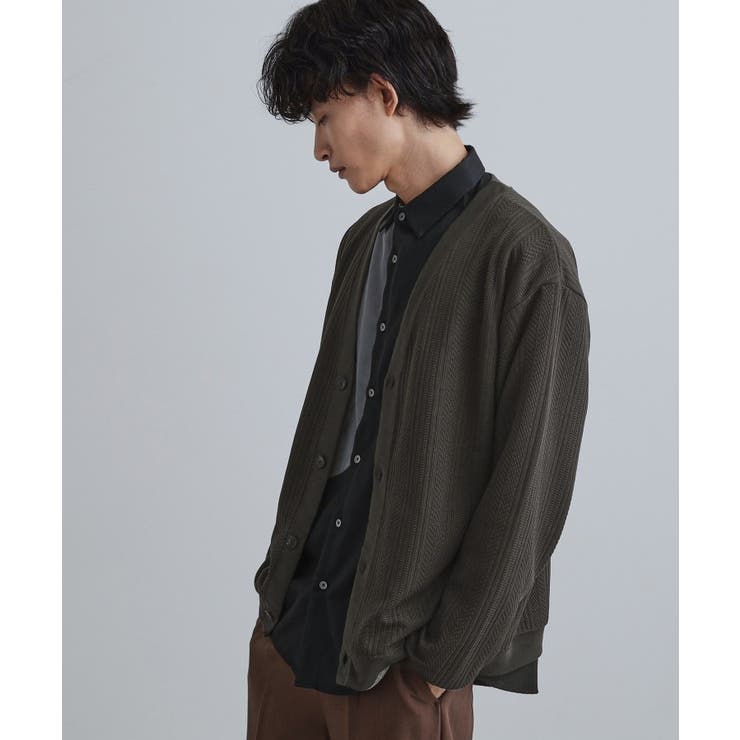 ニットライクジャカードカーディガン | tk.TAKEO KIKUCHI | 詳細画像1 