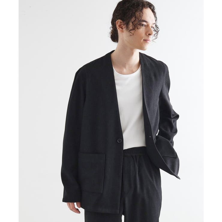 【セットアップ対応】ポリツイルノーカラージャケット | tk.TAKEO KIKUCHI | 詳細画像5 