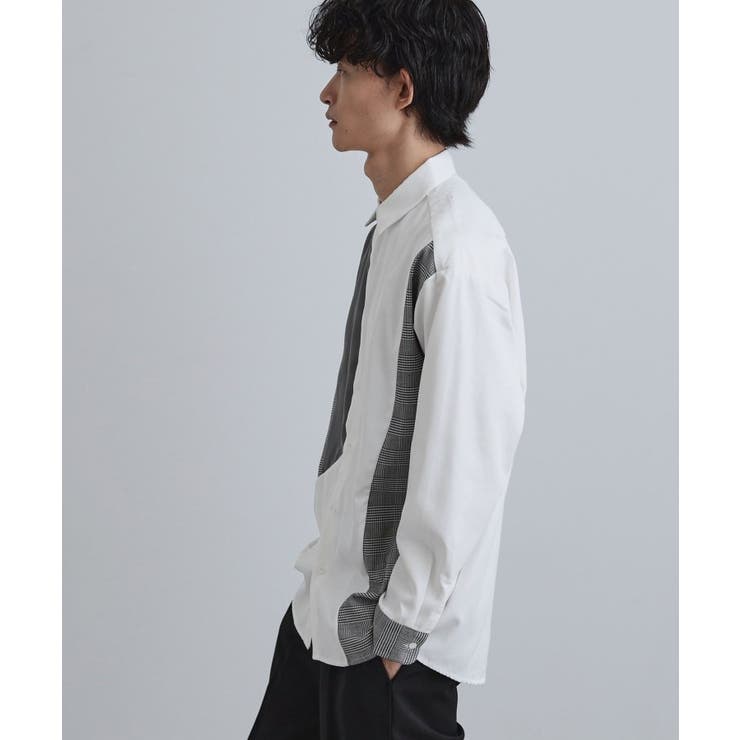 グレンチェック切替シャツ | tk.TAKEO KIKUCHI | 詳細画像1 