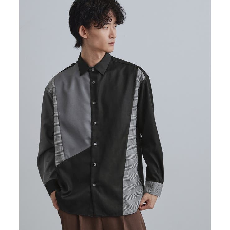グレンチェック切替シャツ | tk.TAKEO KIKUCHI | 詳細画像5 