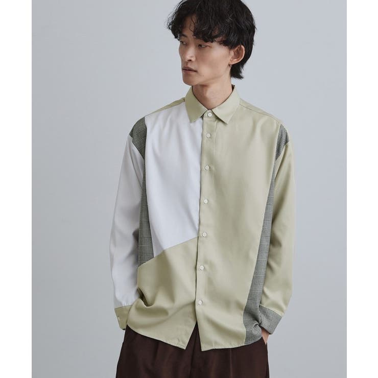 グレンチェック切替シャツ | tk.TAKEO KIKUCHI | 詳細画像9 