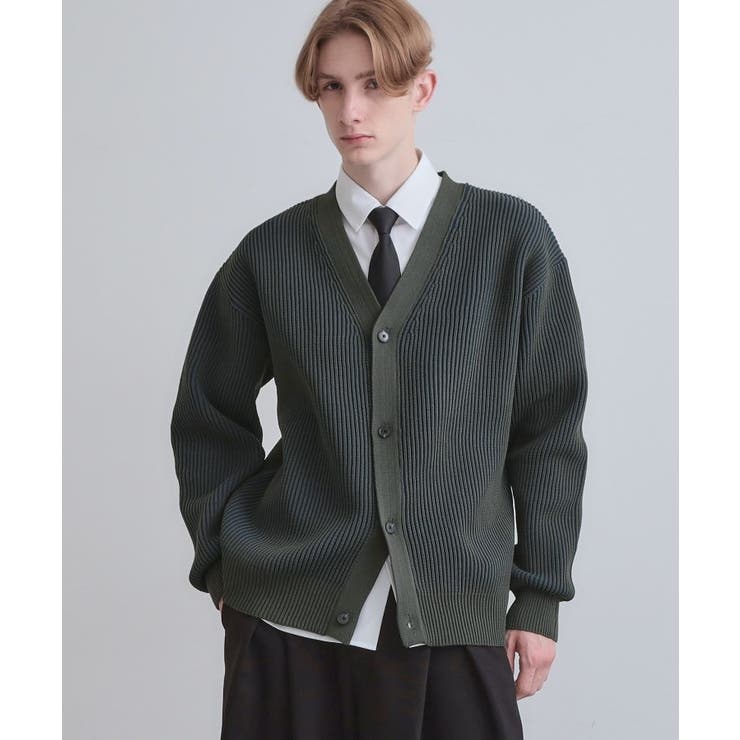 チャコールグレー(014) | プレーティングカーディガン | tk.TAKEO KIKUCHI