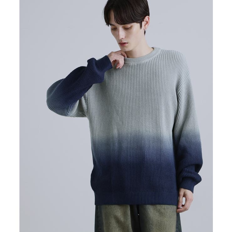 コットン畔編みグラデーションニット | tk.TAKEO KIKUCHI | 詳細画像5 