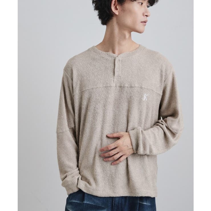 ベージュ(052) | モールヘンリーネックカットソー | tk.TAKEO KIKUCHI