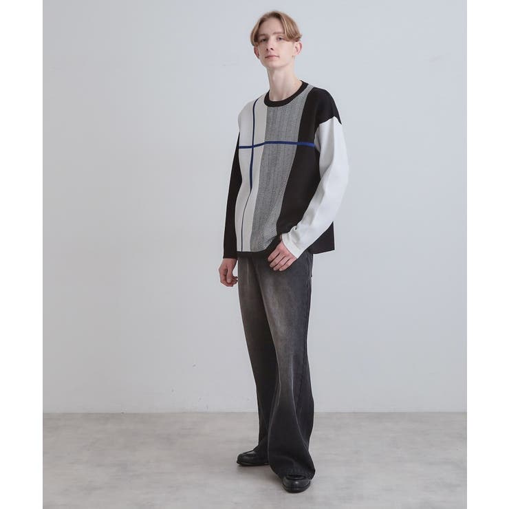 【洗える】クロスオーバーニット | tk.TAKEO KIKUCHI | 詳細画像7 