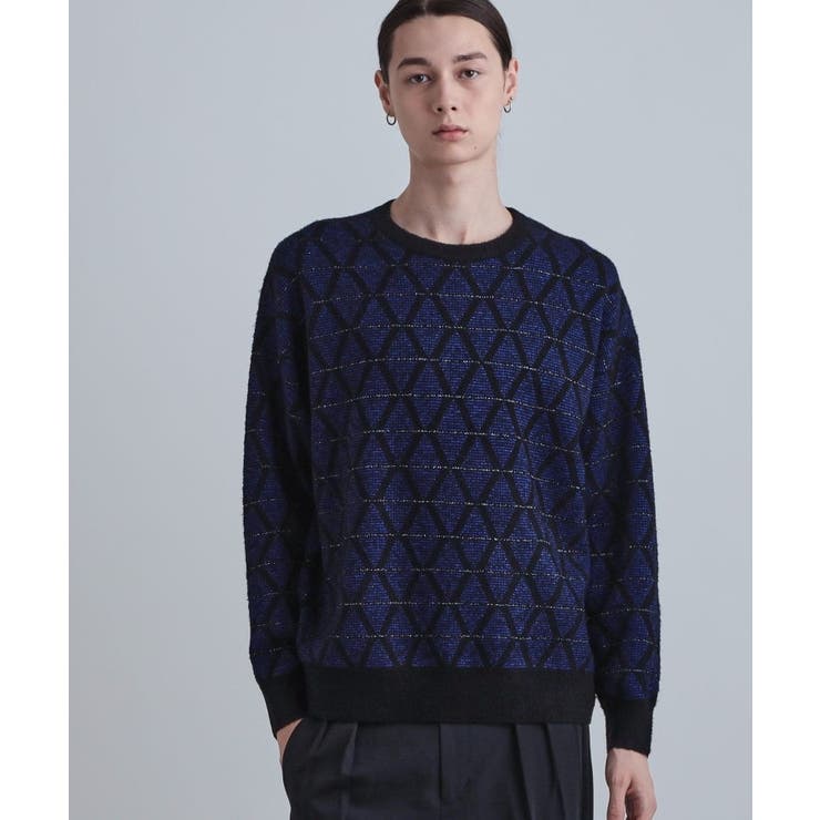 ブークレラメダイヤ柄ニット | tk.TAKEO KIKUCHI | 詳細画像5 