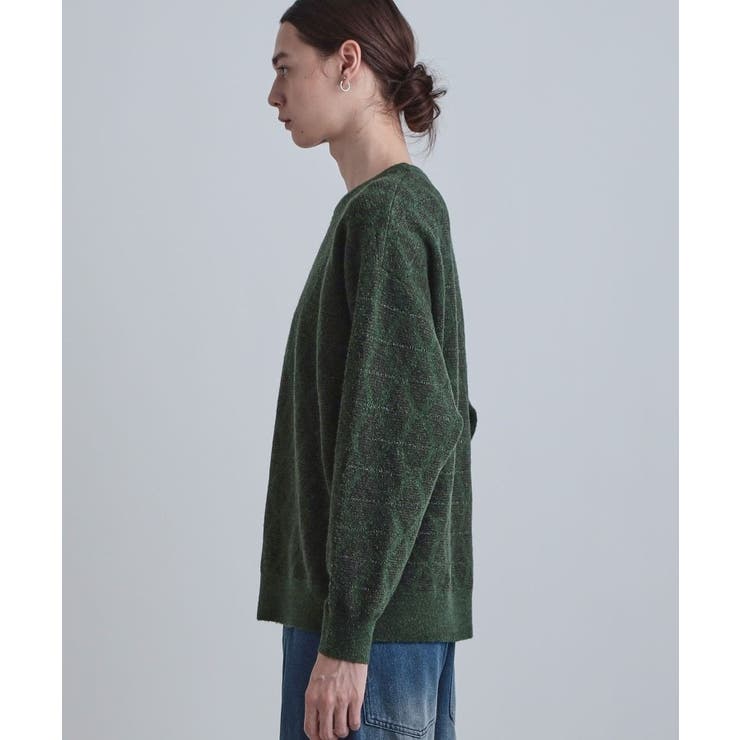 ブークレラメダイヤ柄ニット | tk.TAKEO KIKUCHI | 詳細画像14 