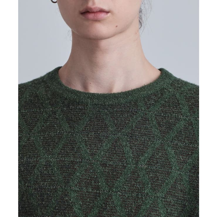 ブークレラメダイヤ柄ニット | tk.TAKEO KIKUCHI | 詳細画像16 