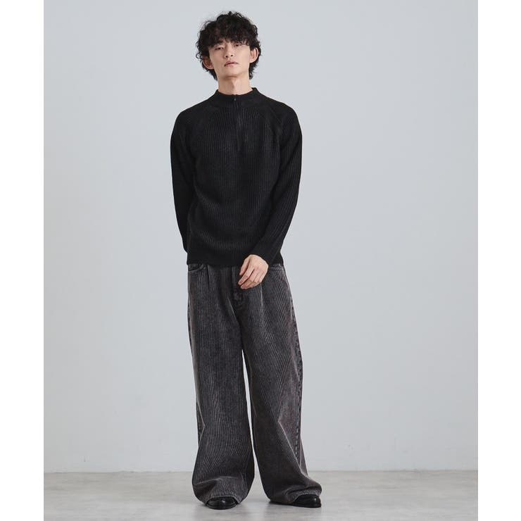 片畦ハーフジップニット | tk.TAKEO KIKUCHI | 詳細画像3 