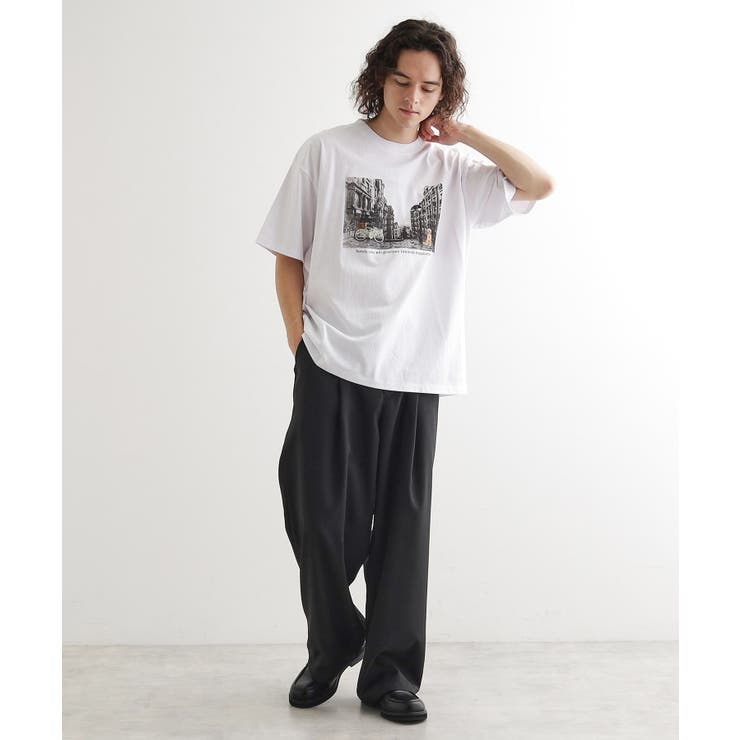 フォトプリント刺繍Tシャツ | tk.TAKEO KIKUCHI | 詳細画像3 