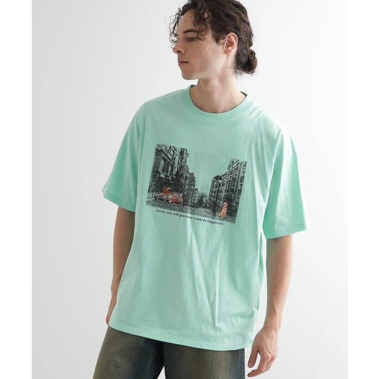 フォトプリント刺繍Tシャツ | tk.TAKEO KIKUCHI | 詳細画像9 