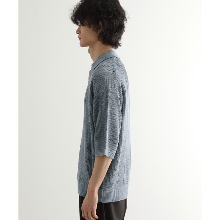 リネンライクニットポロシャツ | tk.TAKEO KIKUCHI | 詳細画像14 