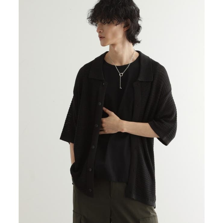 リネンライクニットポロシャツ | tk.TAKEO KIKUCHI | 詳細画像5 