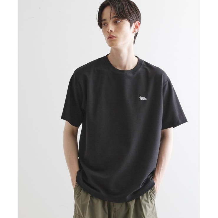 ブラック(019) | ウサギ刺繍 鹿の子クルーカットソー | tk.TAKEO KIKUCHI