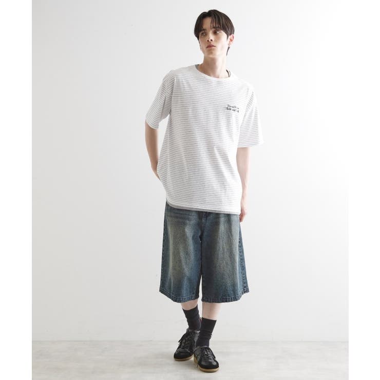 マイクロボーダーフェイクTシャツ | tk.TAKEO KIKUCHI | 詳細画像11 