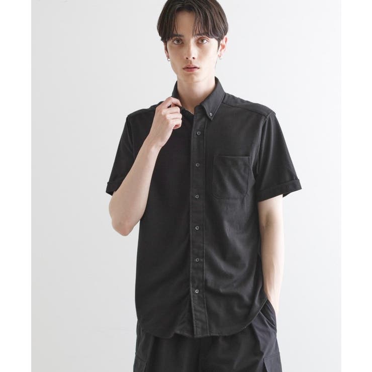 ブラック(019) | バーズアイカノコポロシャツ | tk.TAKEO KIKUCHI