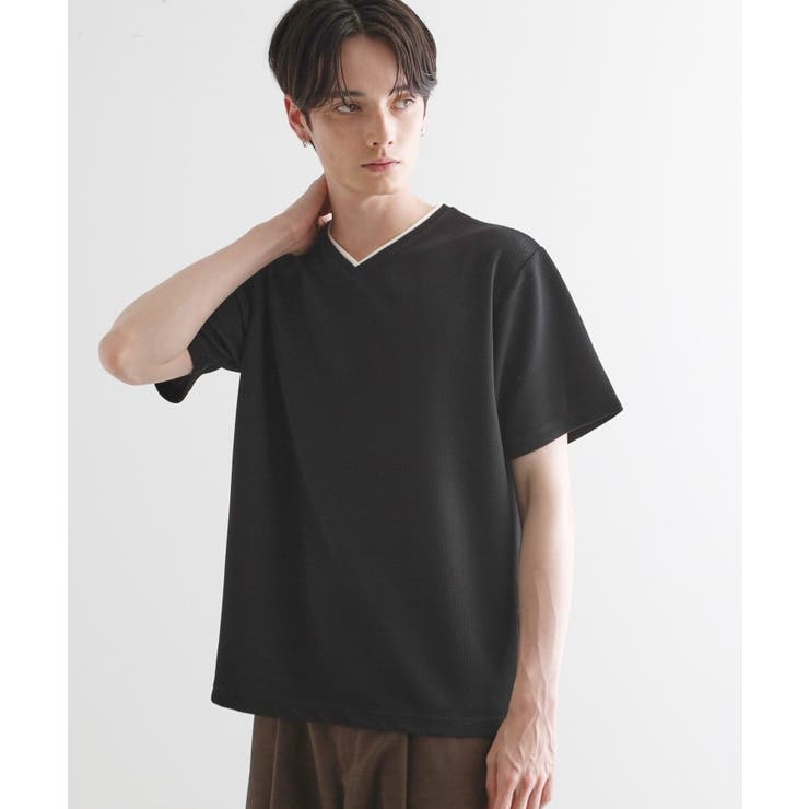 フェイクレイヤードVネックカットソー | tk.TAKEO KIKUCHI | 詳細画像5 