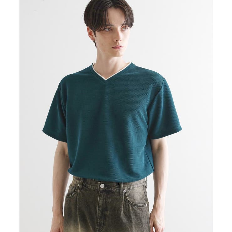 フェイクレイヤードVネックカットソー | tk.TAKEO KIKUCHI | 詳細画像9 