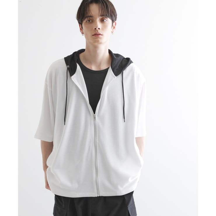 ホワイト(501) | ドルマンジップパーカ | tk.TAKEO KIKUCHI