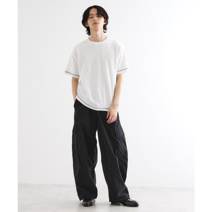 ブラインドステッチ切替カットソー | tk.TAKEO KIKUCHI | 詳細画像3 