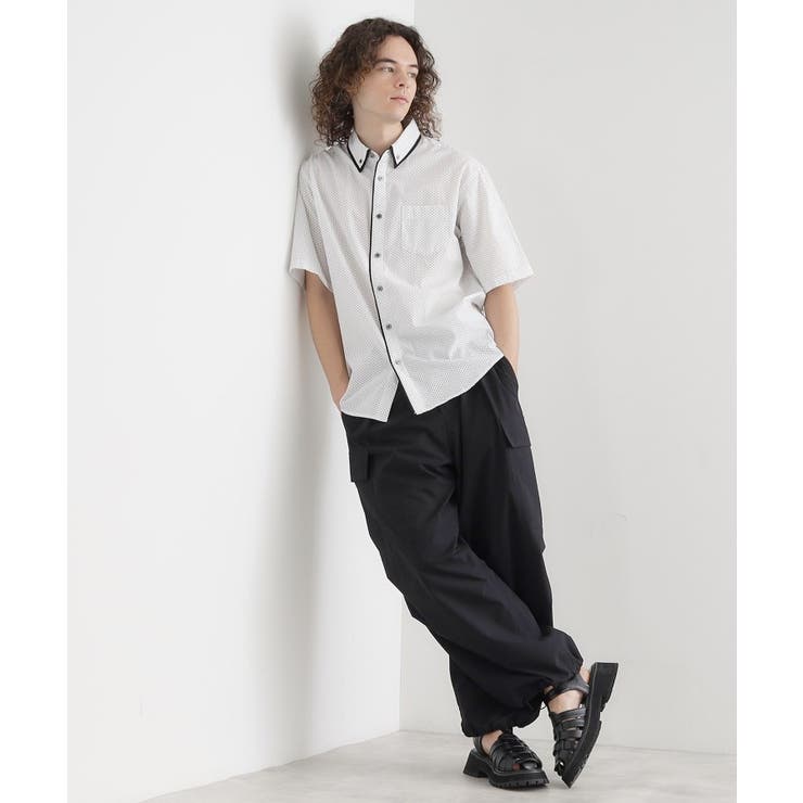 2枚衿ドット柄シャツ | tk.TAKEO KIKUCHI | 詳細画像3 