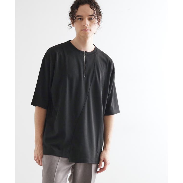 ウェーブ切替ジップTシャツ | tk.TAKEO KIKUCHI | 詳細画像5 