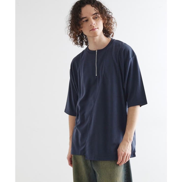 ウェーブ切替ジップTシャツ | tk.TAKEO KIKUCHI | 詳細画像9 