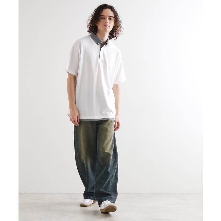 レイヤード鹿の子ポロシャツ | tk.TAKEO KIKUCHI | 詳細画像3 