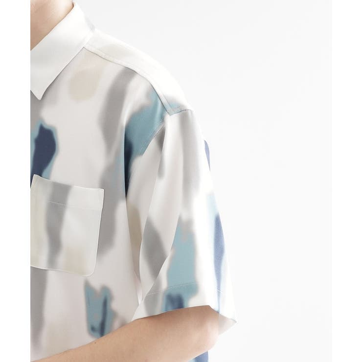 梨地ボカシプリントシャツ | tk.TAKEO KIKUCHI | 詳細画像21 