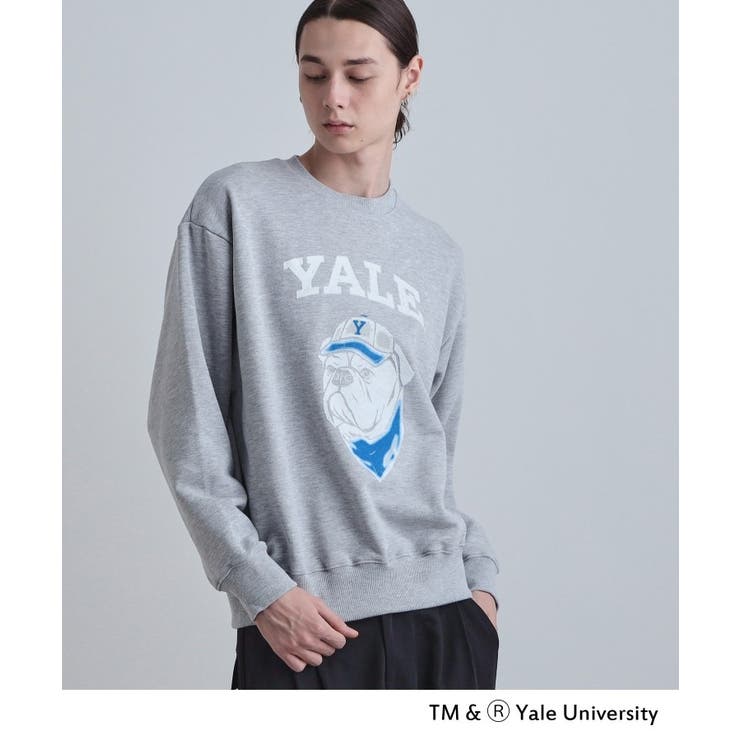 ライトグレー(011) | YALEフロッキースウェット | tk.TAKEO KIKUCHI