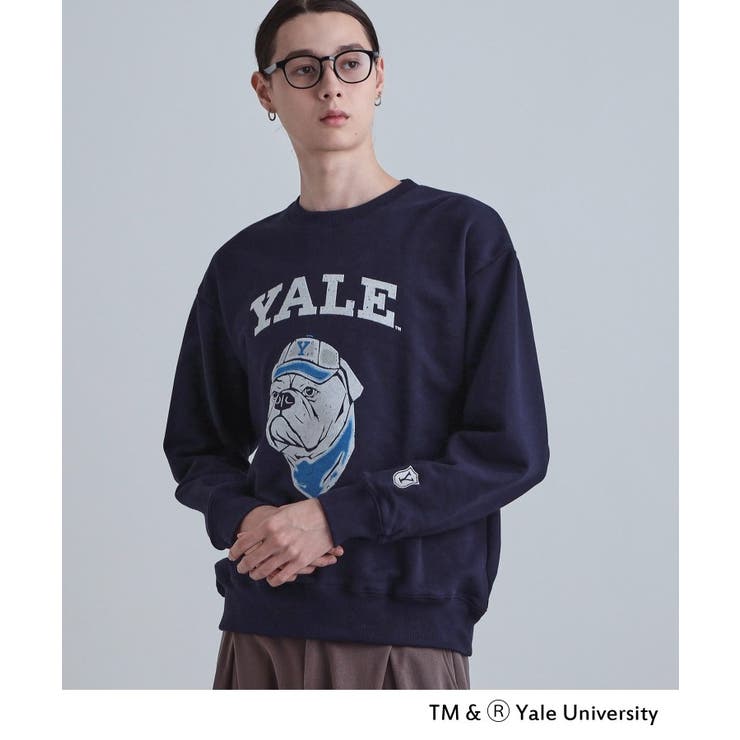 ネイビー(094) | YALEフロッキースウェット | tk.TAKEO KIKUCHI