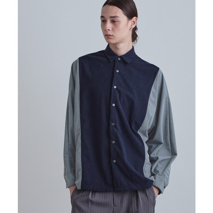 ネイビー(094) | コーデュロイドルマンシャツ | tk.TAKEO KIKUCHI