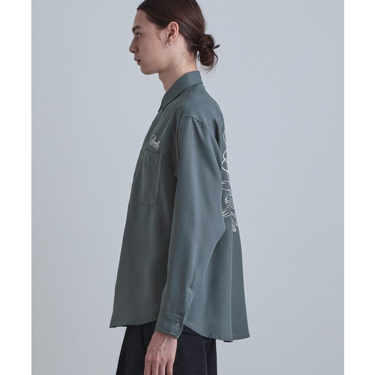 バックデイジー刺繍シャツ | tk.TAKEO KIKUCHI | 詳細画像14 