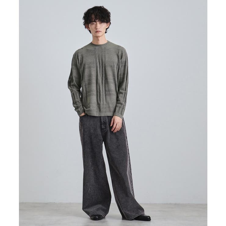 シャドーチェックニット | tk.TAKEO KIKUCHI | 詳細画像6 