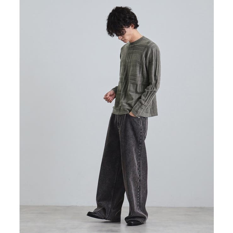 シャドーチェックニット | tk.TAKEO KIKUCHI | 詳細画像7 