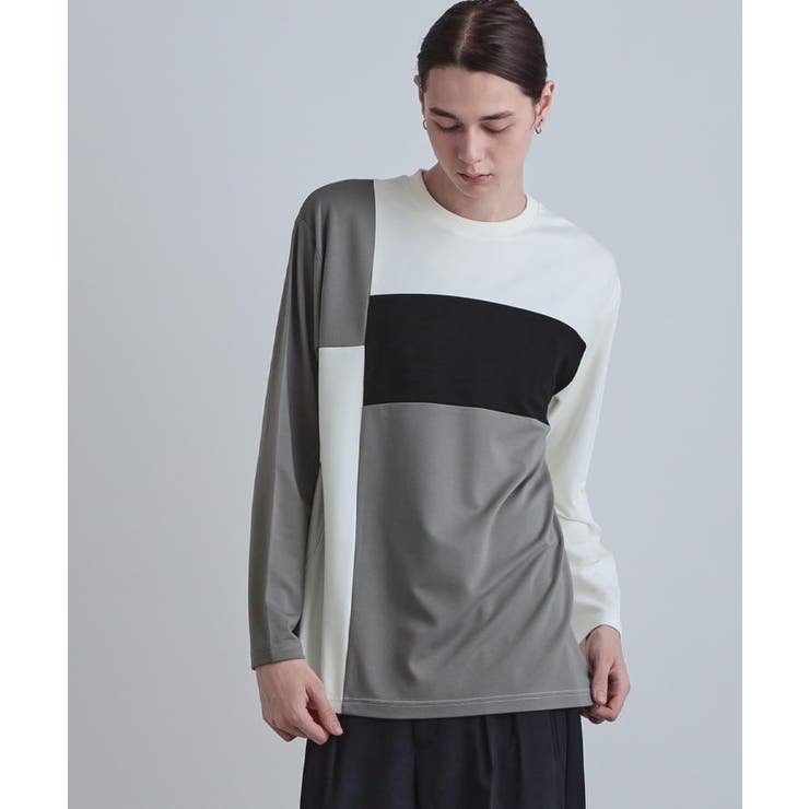 スクエア切り替えカットソー | tk.TAKEO KIKUCHI | 詳細画像1 