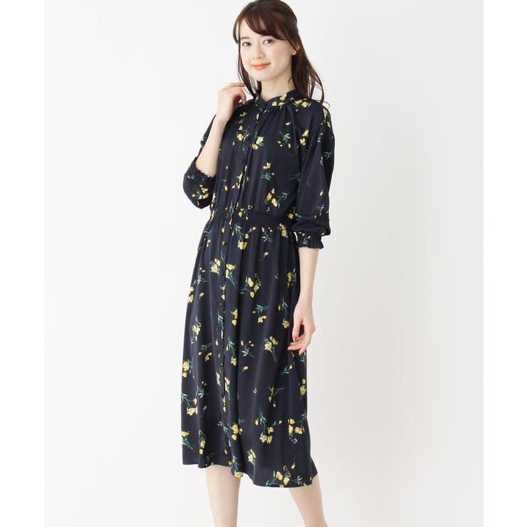 洗濯機洗いok インナースカート付き 花柄スタンドワンピース 品番 Wrdw Index インデックス のレディースファッション通販 Shoplist ショップリスト
