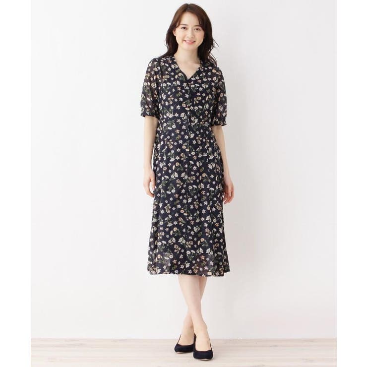 洗える カットドビー花柄前開きワンピース 品番 Wrdw Index インデックス のレディースファッション通販 Shoplist ショップリスト