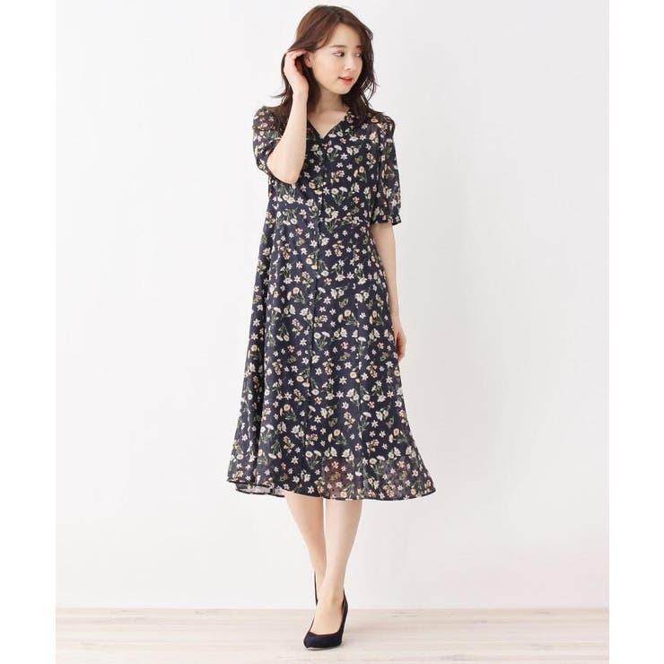 洗える カットドビー花柄前開きワンピース 品番 Wrdw Index インデックス のレディースファッション通販 Shoplist ショップリスト